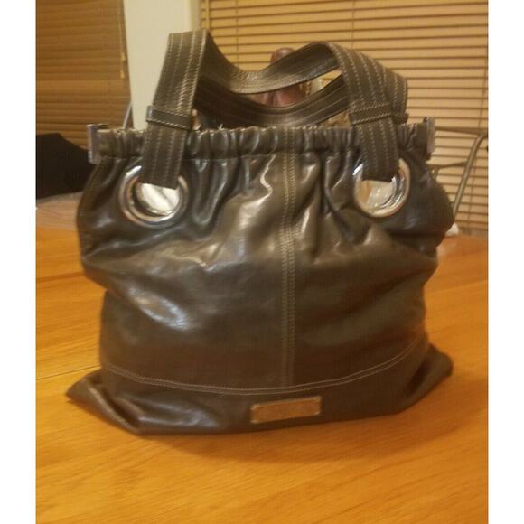 ❤️ Perrin Paris 1893 O-Ring Dowel Hobo Leather Handbag Satchel Tote Rare & Mint! - Picture 1 of 16